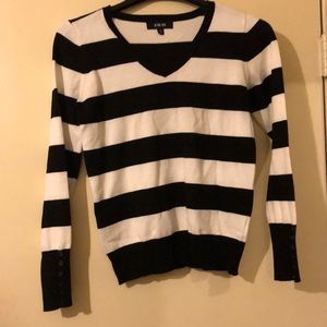Black and White Stripe Sweater